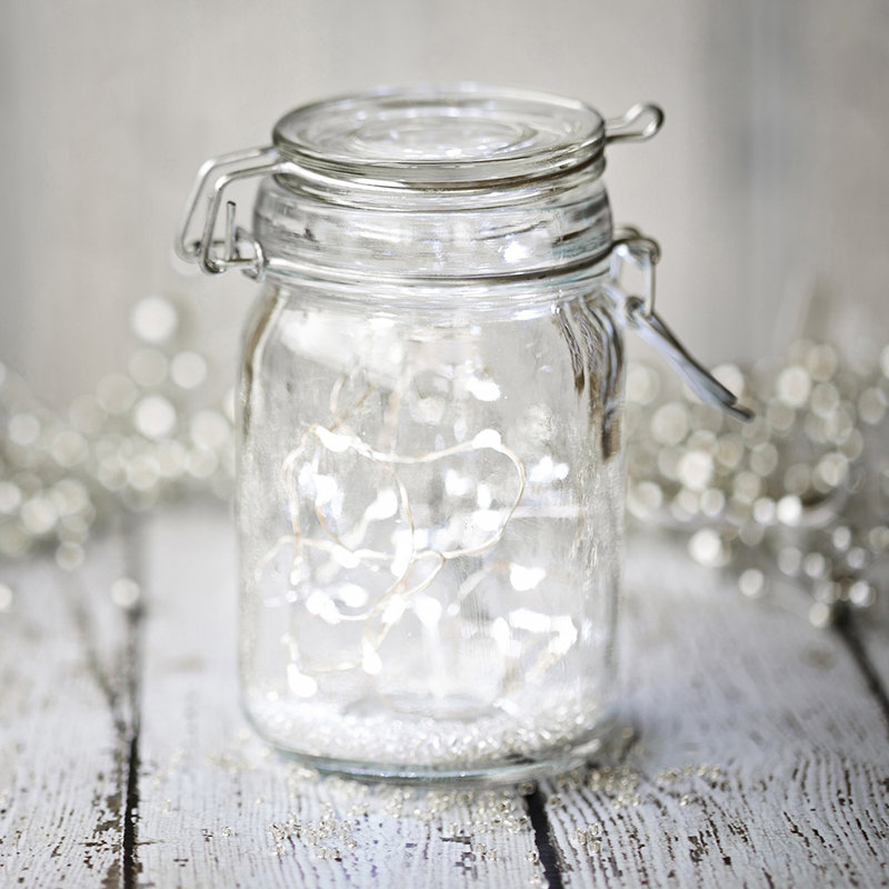 Cool White Battery Powered Outdoor LED Fairy String Lights