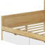 Lit de jour multifonctionnel en bois avec rangement abondant et bureau réglable-362549495