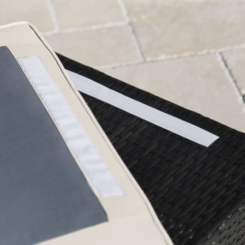 Ensemble modulaire d'extérieur 11 pièces Monaco, coquille d'œuf Sunbrella Spectrum et osier noir
