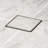 6" SQUARE TILE-INSERT SHOWER DRAIN with Hair Strainer & Lifting Hook – Modern Stainless Steel Drain for Bathroom Showers, High-Flow Design