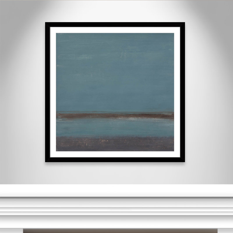 " A Distant Memory ", Black Cube Framed, 42.5" H x 42.5" W x 1.25" D