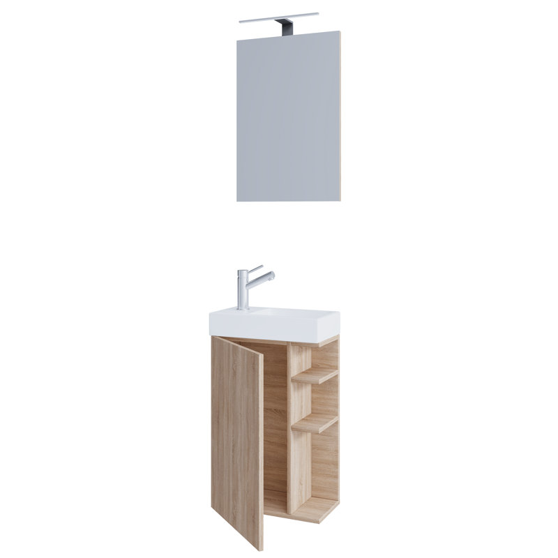 Rayvonn Bathroom Furniture Suite, Brown