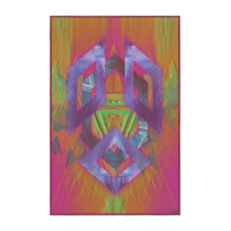 Tapis rose, Rectangle 7 pi x 9 pi
