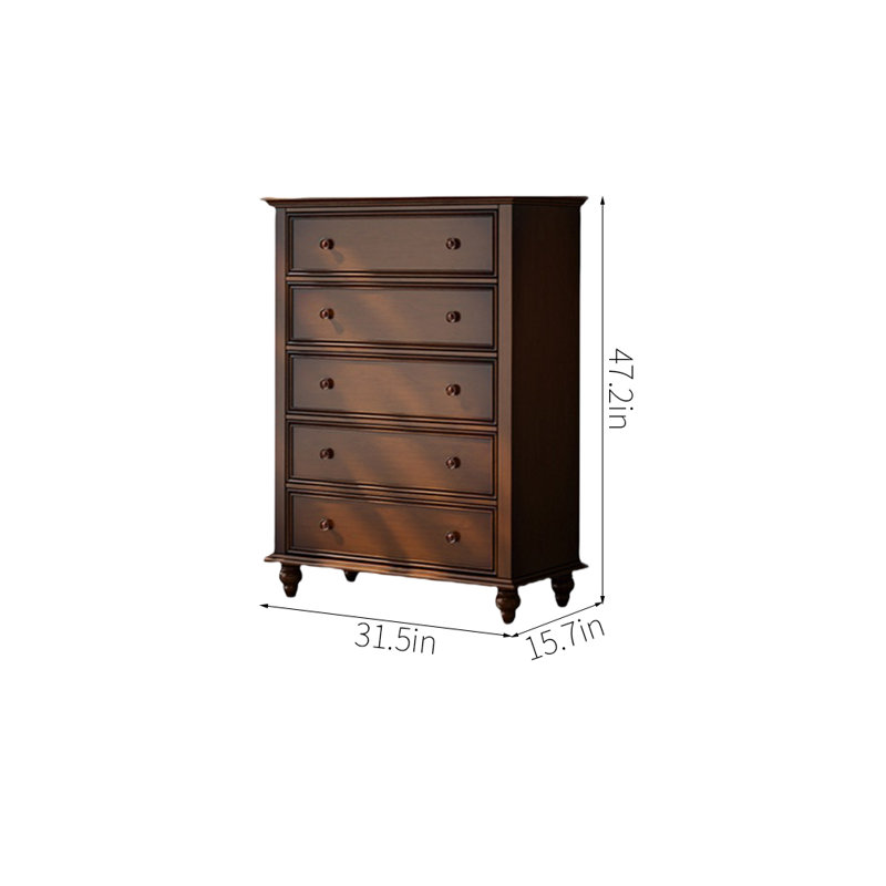 Commode d'appoint pour chambre à coucher de style rétro
