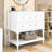 Chiharu Elegant 36-Inch Wood Bathroom Vanity Set with Ceramic Sink and Spacious Storage-1312535745