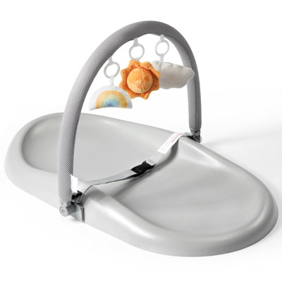 Matelas à langer imperméable et facile à nettoyer avec ceinture de sécurité réglable et jouets - Conception antidérapante pour toutes les tables à langer