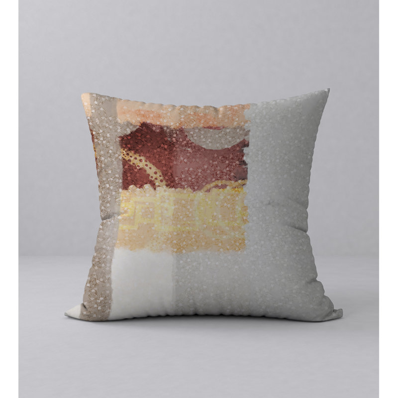 Coussin décoratif abstraite, 24" X 24"