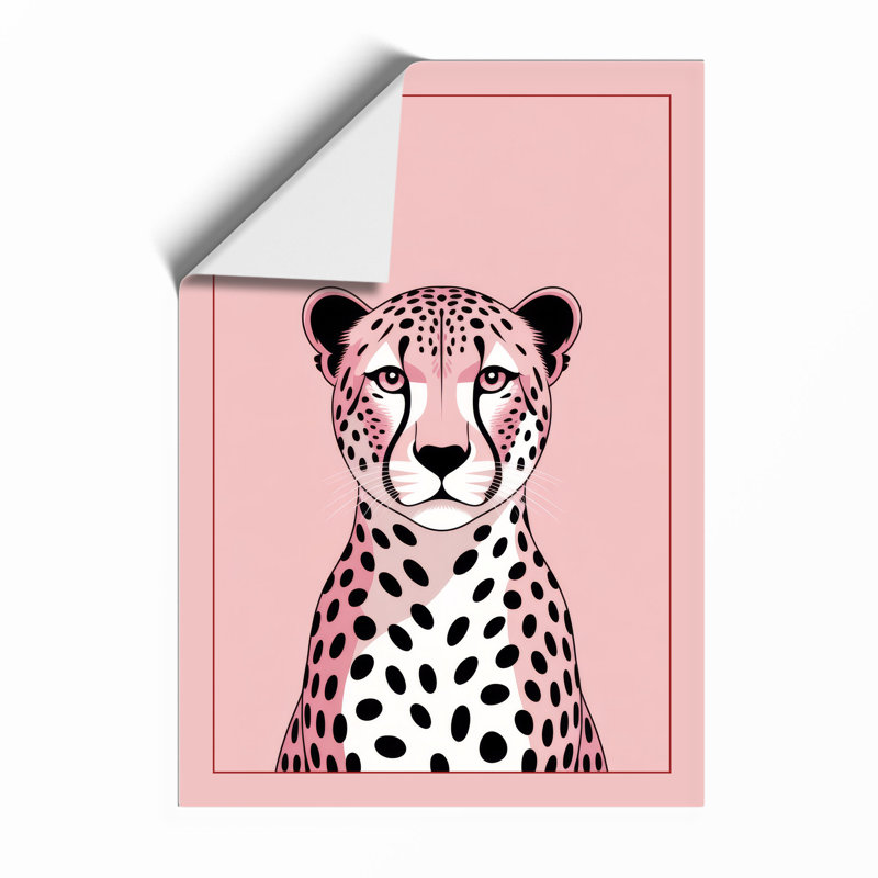 Cheetah's Gaze Minimalist - Print, Unframed, A1 - 84.1 x 59.4 cm
