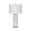 Darla - Ensemble de 2 lampes de table en polyuréthane 30 po - Finition blanche