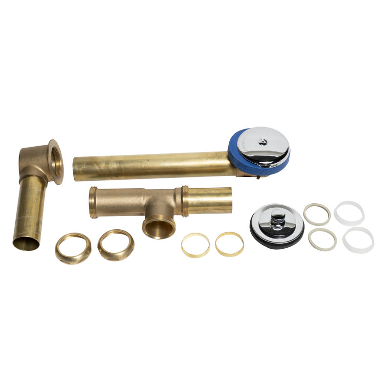 Ensemble complet, tubulaire en laiton - bouchon de 17 Ga Uni-Lift avec garniture chromée