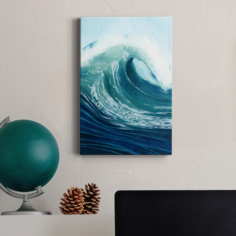 Sea Foam I - impression sur toile tendue, H 60 po x l 40 po x P 1 po