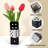 Triple Dice Ceramic Vase – Modern Black & White Decorative Centerpiece