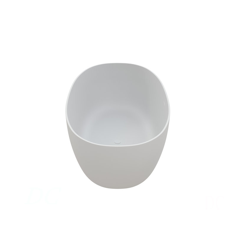 59" Solid Surface Soaking Bathtub