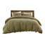 Ensemble de housse de couette en coton délavé Waffle Weave