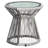 3Pc Conversation For Patio - Gray Pe And Iron Outdoor Furnishings With Waterproof Cloth, 29.26 In Depth X 28.01 Width 34.2 Height, 40.07 Lb Chatting Garden + Seating Fabric, 28.5