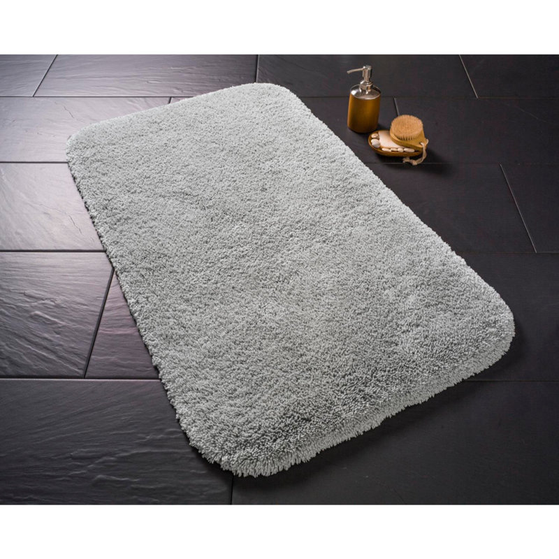 Tapis pour salle de bain McCallsburg, H 1,1 po x l 22 po x L 39 po, Gris