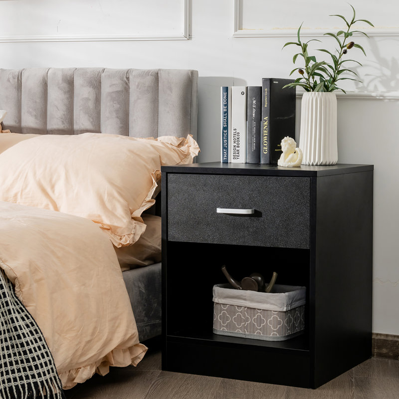 18'' W Nightstand, Black
