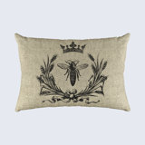 Animal Print Linen Throw Pillow