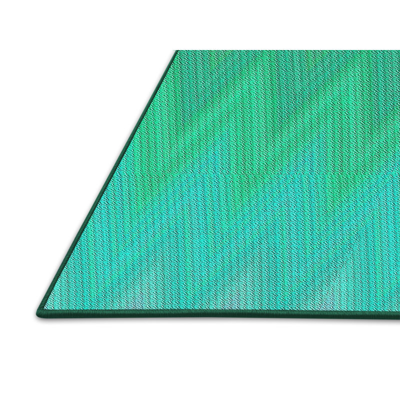 Tapis vert / bleu à motifs Cotillard, Rectangle 5 pi x 7 pi