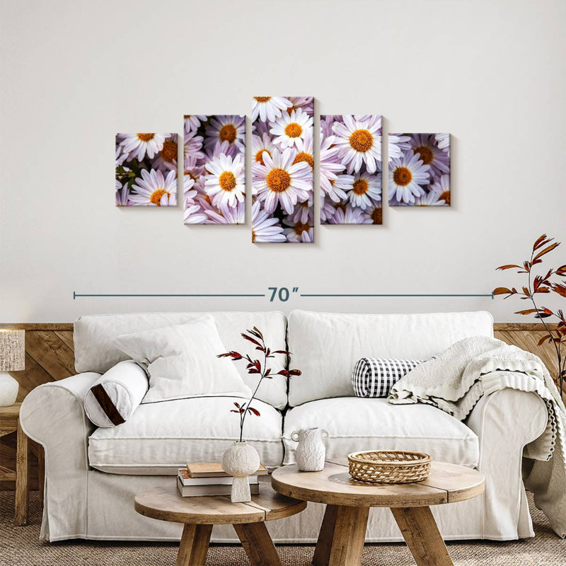 Shasta Daisies, 24" H x 55" W