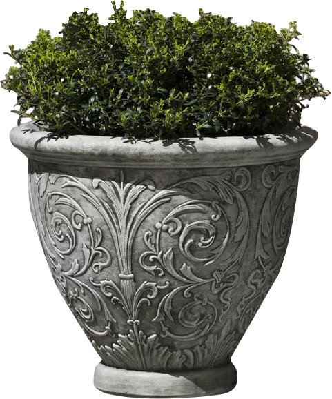 Arabesque Planter, Alpine Stone, Small