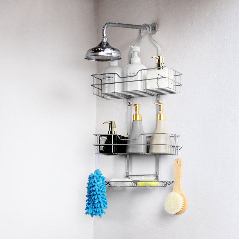 Koleton Hanging Shower Caddy, Sliver