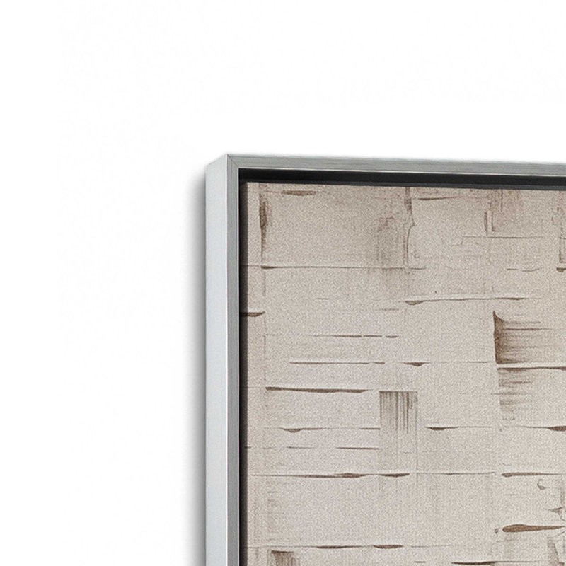 Impression sur toile texturée «Tranquility I», H 12,75 po x l 8,75 po x P 1,75 po, Cadre flottant en chrome poli