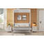 Lit escamotable double avec 2 tiroirs, beige