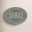 Chartwell Personalized Standard 1-Line Wall Address Plaque-1581402104-1581402110