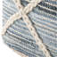 Pouf carré Cowan - bleu / naturel