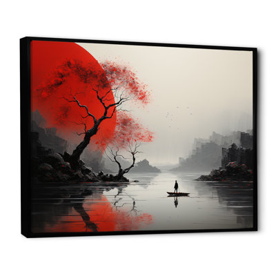 Art japonais sur toile japonais, "Silence Valley"