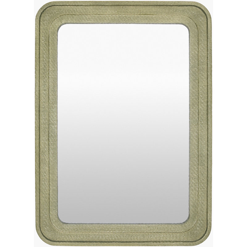 Vara Mirror, Green, Rectangle