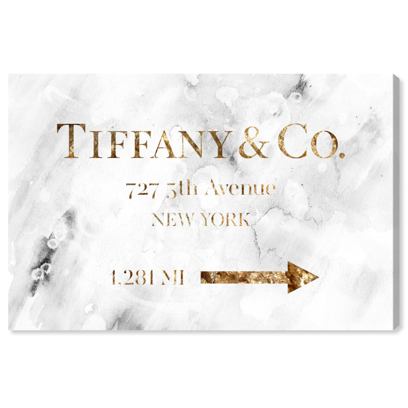 Contemporary White and Bronze Fashion Canvas Wall Art