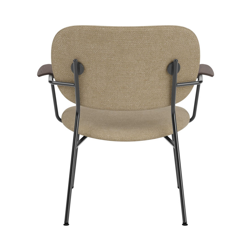 Co Armchair, Bouclé 02 Acrylic, Dark Stained Oak