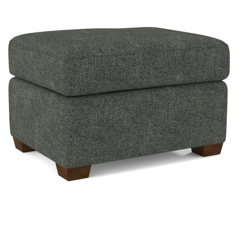 Upholstered Ottoman, Pecan, 61481-73