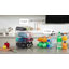 Stackable Water Bottle Organiser For Cupboard, Freezer, Pantry - Plastic Bottle Holder Wine Rack For Kitchen Countertop Storage, Cupboard, Office - Pack Of 3, Each Rack Holds 3 Containers