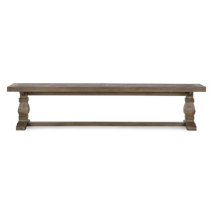 Banc en bois massif Kinston