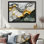 Tranquil Divide Of Abstract Liquid Ink II - Liquid Ink Canvas Art