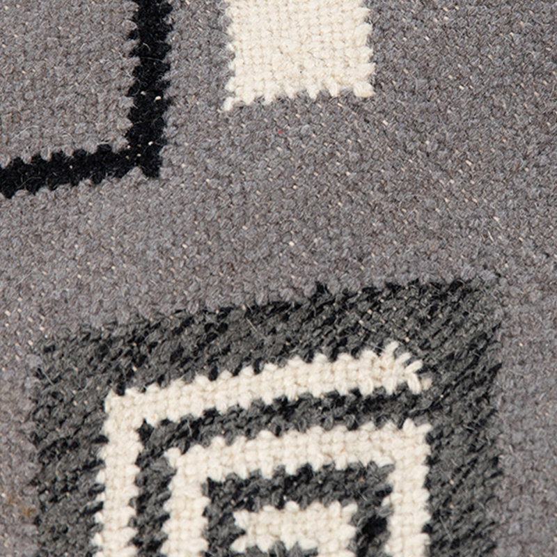Dove Gray 9' x 12' Handwoven Wool Area Rug