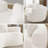 Teddy Upholstered Boneless Curved Loveseat Sofa, No Assembly Required, Space-saving Design-883252568
