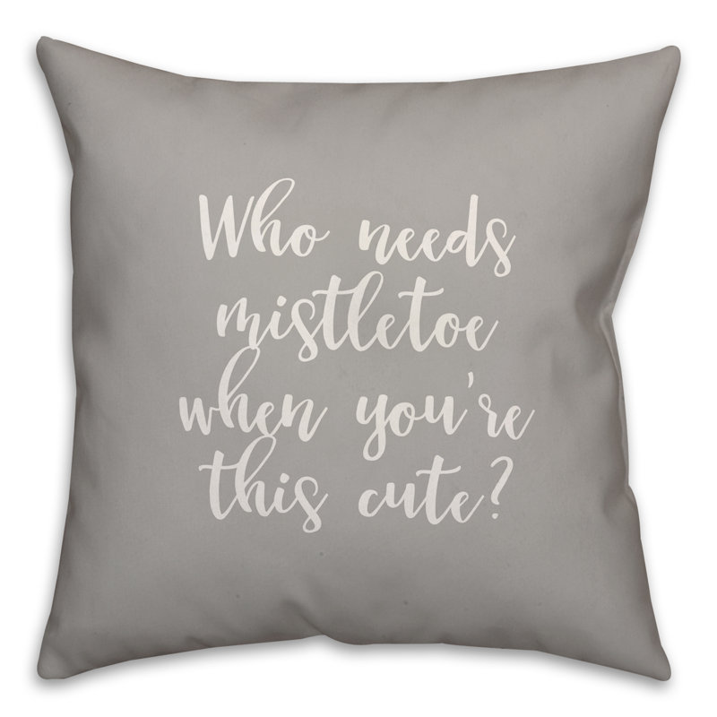 Throw Pillow, Gray, Pillow Cover