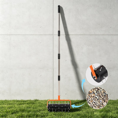 Aérateur de sol manuel à 42 pointes pour jardin, terrasse et patio