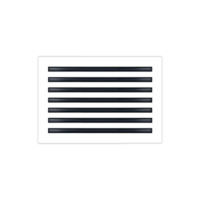 Buildmart - Couvercle de ventilation AC moderne 20 x 14 - Diffuseur à fente linéaire standard - Grille de registre / Taille: H 2 po x l 14 po x L 20 po