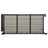 Grey Outdoor Grill Cart With Lockable Wheels, Steel Support, Extended Table, Foldable Drop Leaf, Ample Storage, Wine Rack Exterior, - Wood Tabletop, Spice , & Glass Holders,