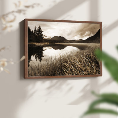 Calm Lake - reproduction encadrée - réarmable