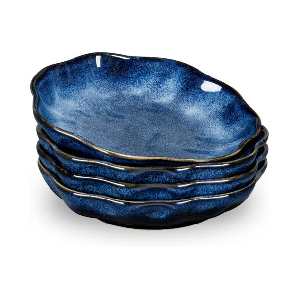 Wholesale Textured Denim Vintage Tableware Reference: Sango Toren Denim Blue Stoneware 16 Pc Dinnerware Set
