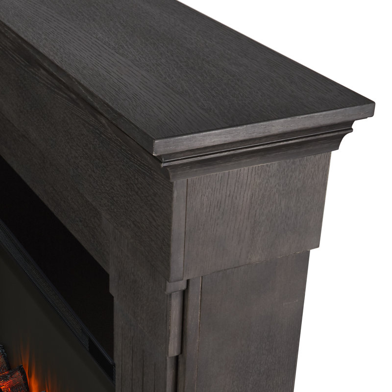 Crawford 47" Slim Electric Fireplace by Real Flame, Gray