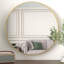 Miroir rond en métal