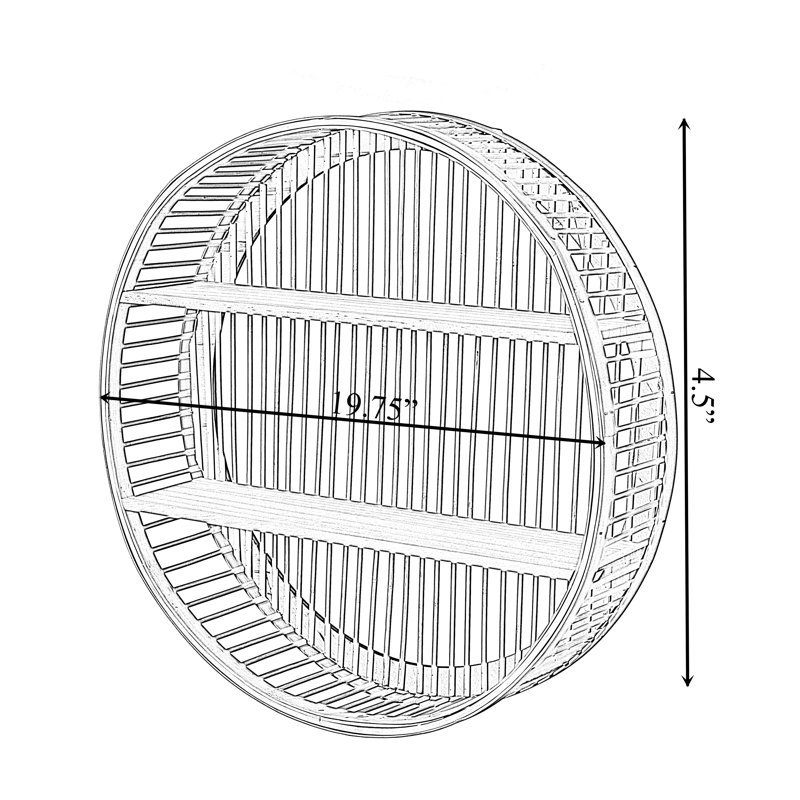 Berlare 2 Piece Circle Accent Shelf