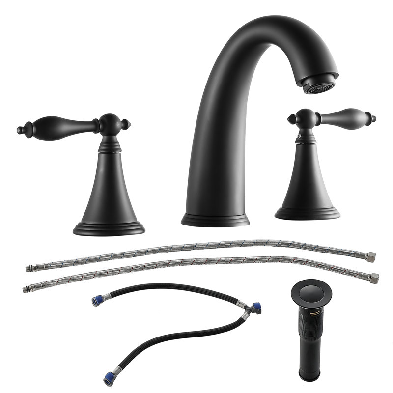 Robinet de salle de bain noir mat Luxury, Noir mat